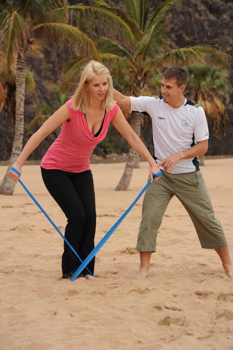 Personaltraining am Strand von Teneriffa